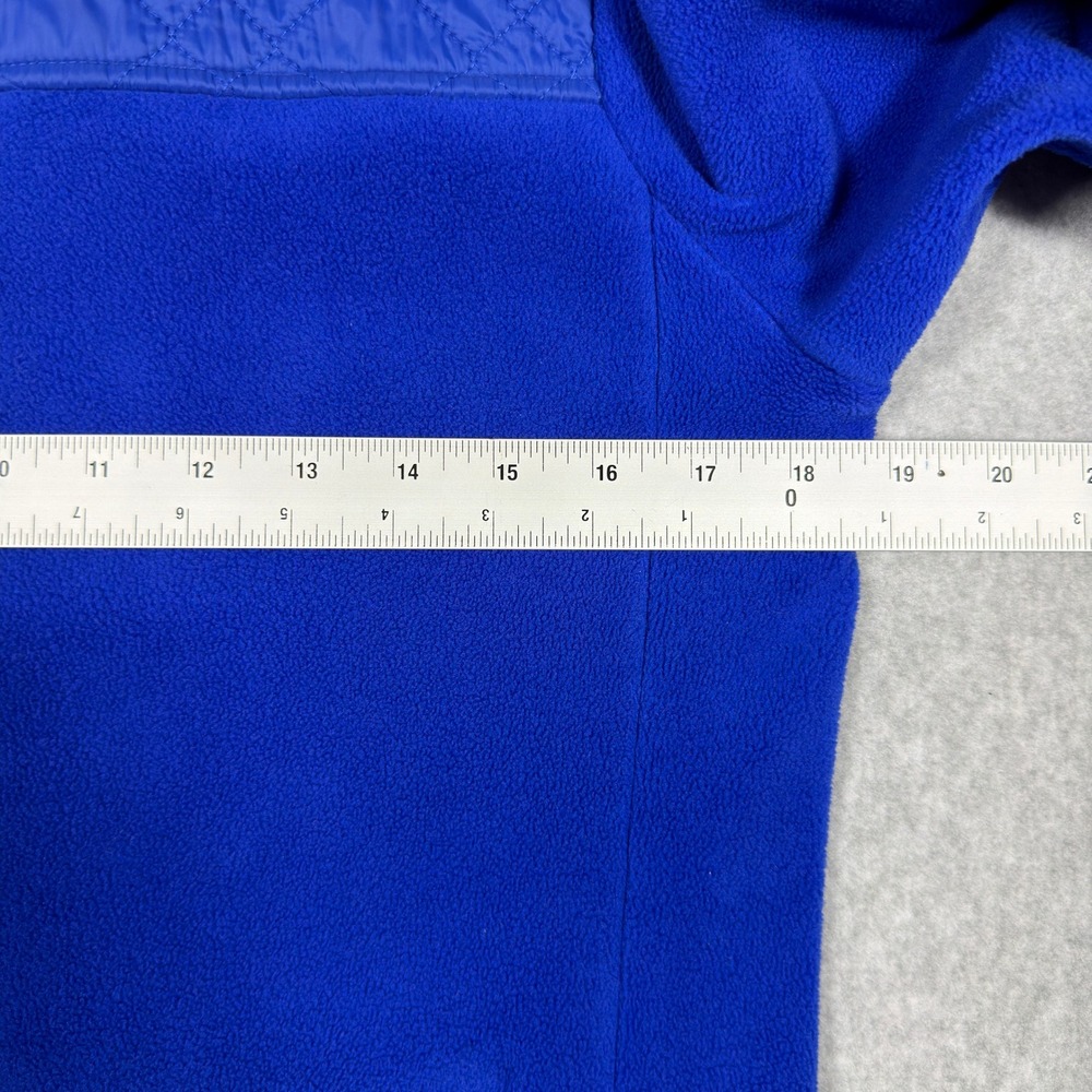 Talbots Petites Blue Fleece Quilted Yoke Full Zip Jacket SP - Picture 4 of 10